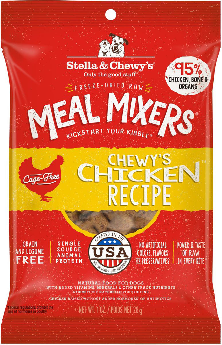 Stella & Chewy's Chicken Meal Mixers Freeze-Dried Dog Food Topper, 1 oz.