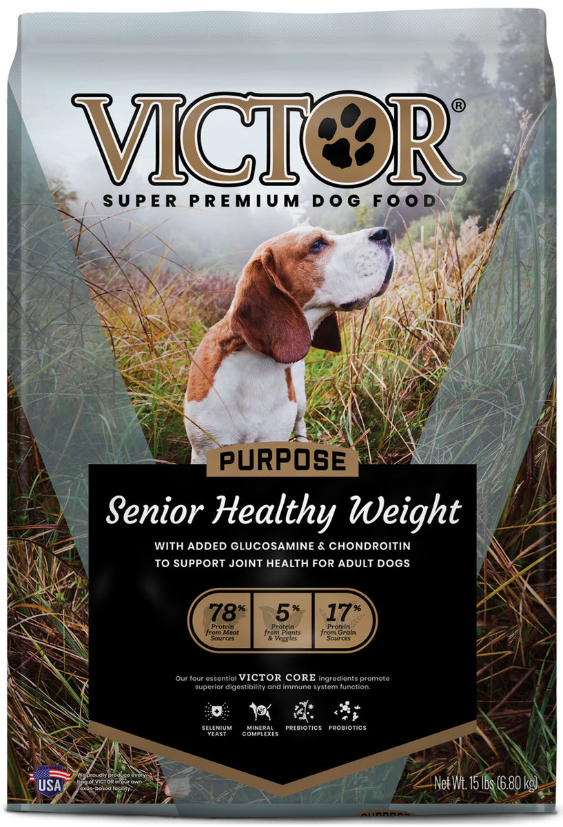 Victor Purpose Senior Healthy Weight Dry Dog Food 15lb