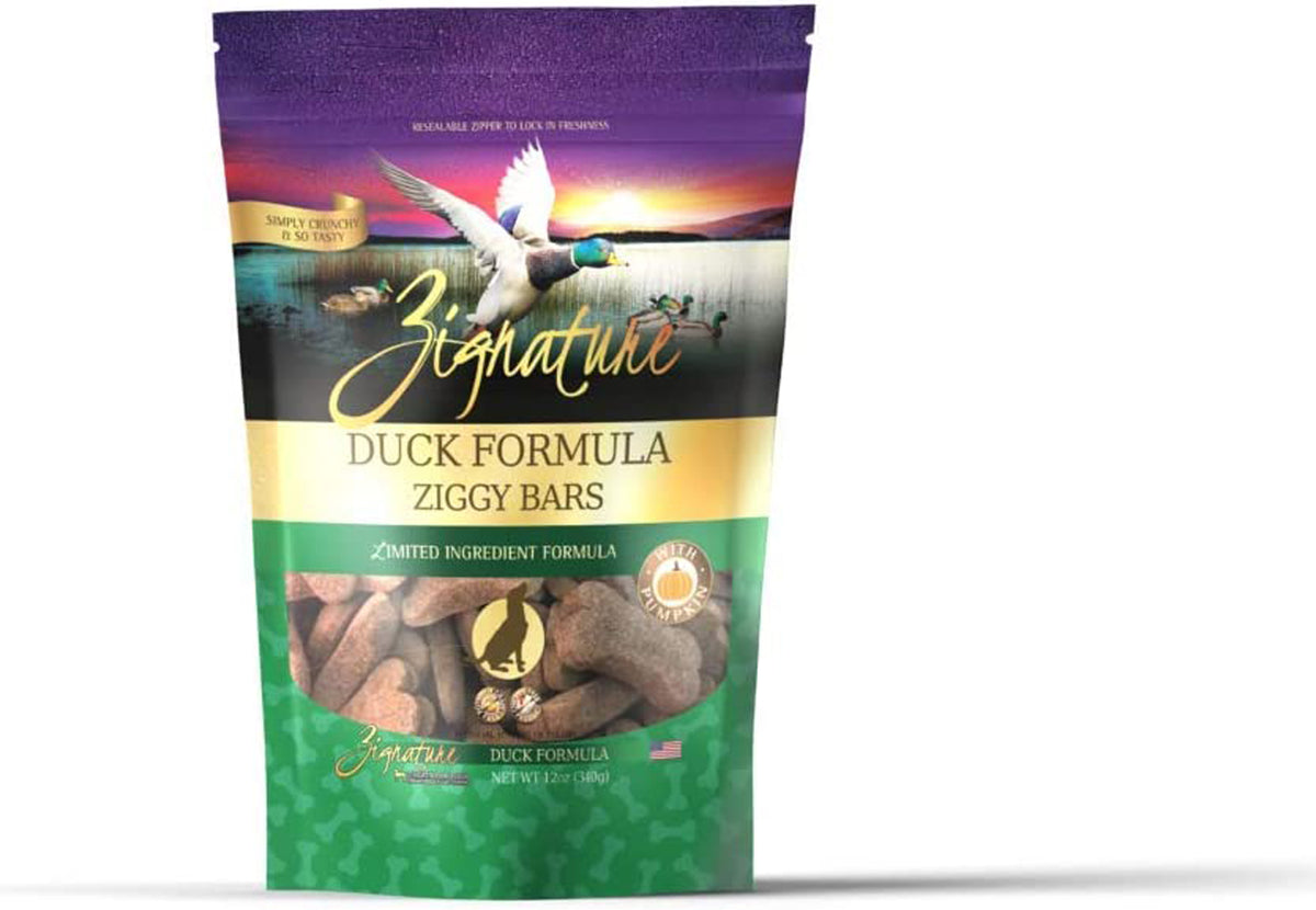 Zignature Duck Formula Dog Biscuit Treats, 12 oz.