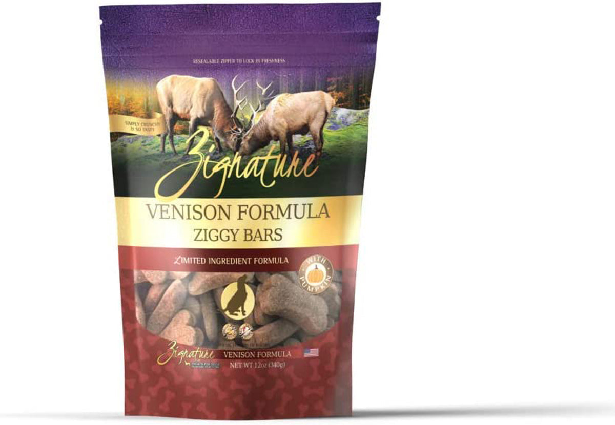 Zignature Venison Formula Dog Treats, 12 oz.