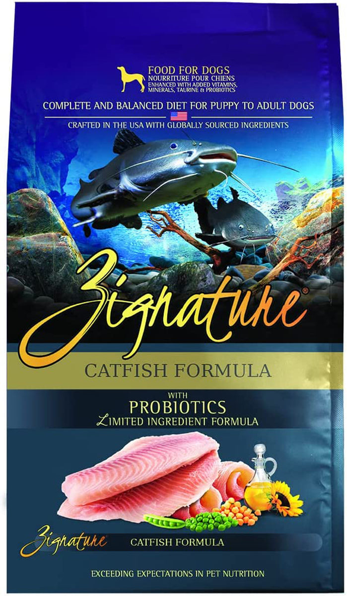 Zignature Catfish Formula Grain-Free Dry Dog Food, 4 lbs.