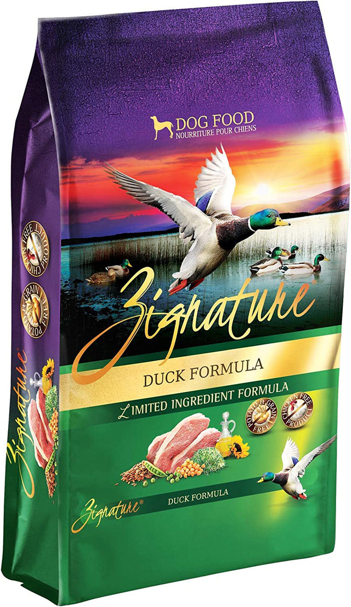 Zignature Duck Formula Grain-Free Dry Dog Food, 4 lbs.