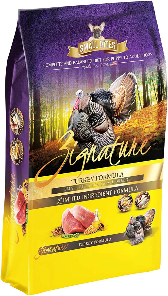Zignature Turkey Formula Small Bites Grain-Free Dry Dog Food - 4 lbs