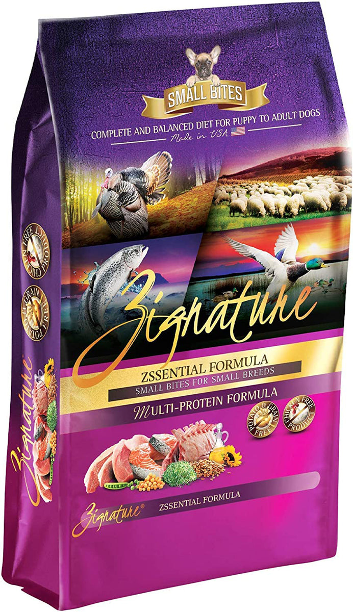 Zignature Zssential Formula Small Bites Grain-Free Dry Dog Food, 4 lbs.