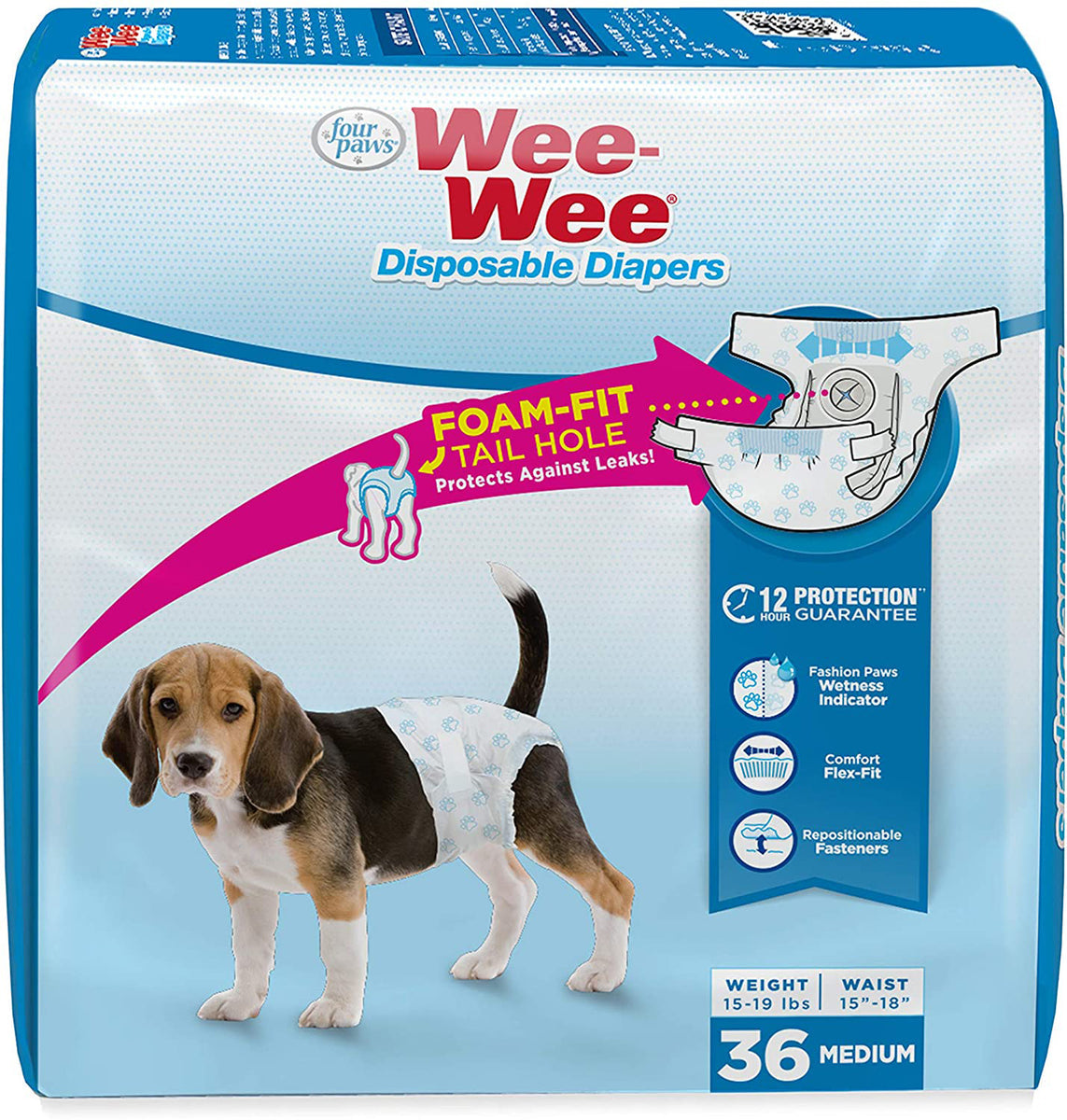 Four Paws Wee-Wee Small Disposable Pet Diapers