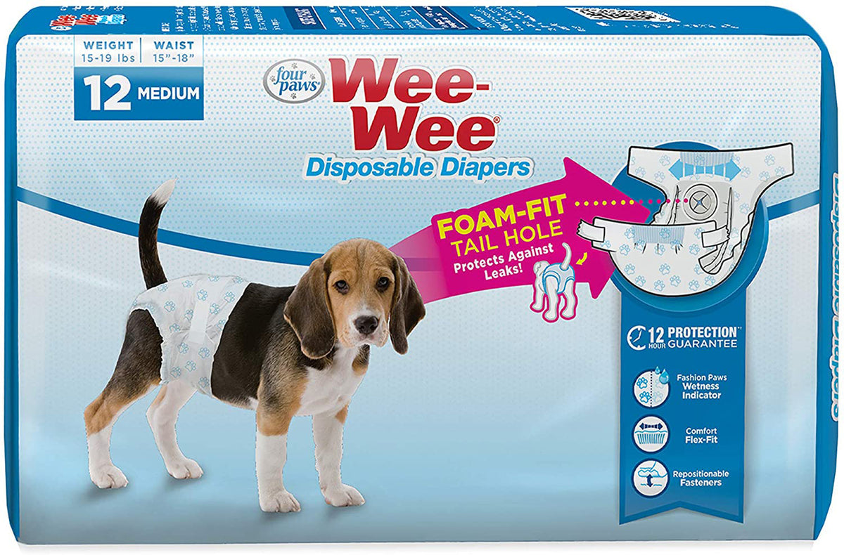 Four Paws Wee-Wee Disposable Pet Diapers