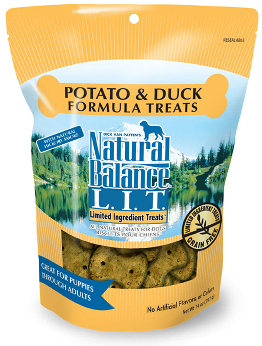 Natural Balance L.I.T. Limited Ingredient Potato & Duck Dog Treats, 14 oz.