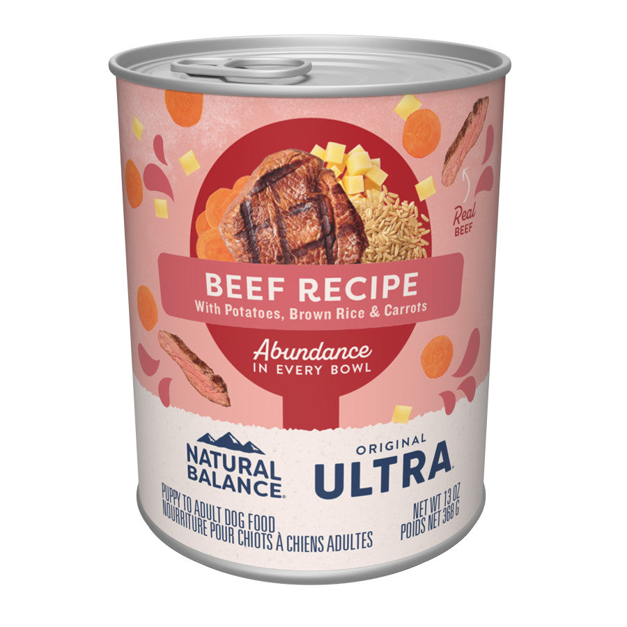 Natural Balance Ultra Premium Beef Wet Dog Food, 13 oz.