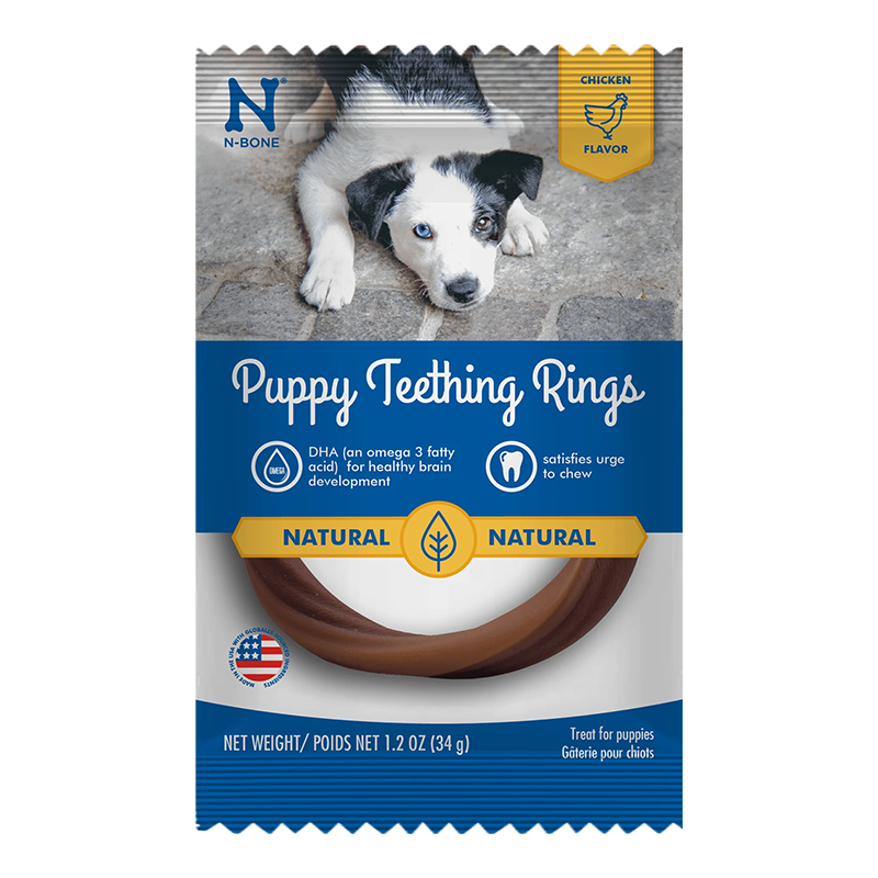 N-Bone Chicken Flavor Puppy Teething Ring (1 Pack)