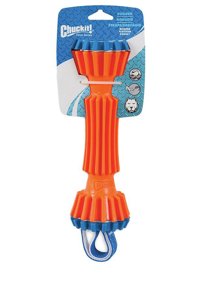 Chuckit! Rugged Bumper Orange Dog Toy, Medium