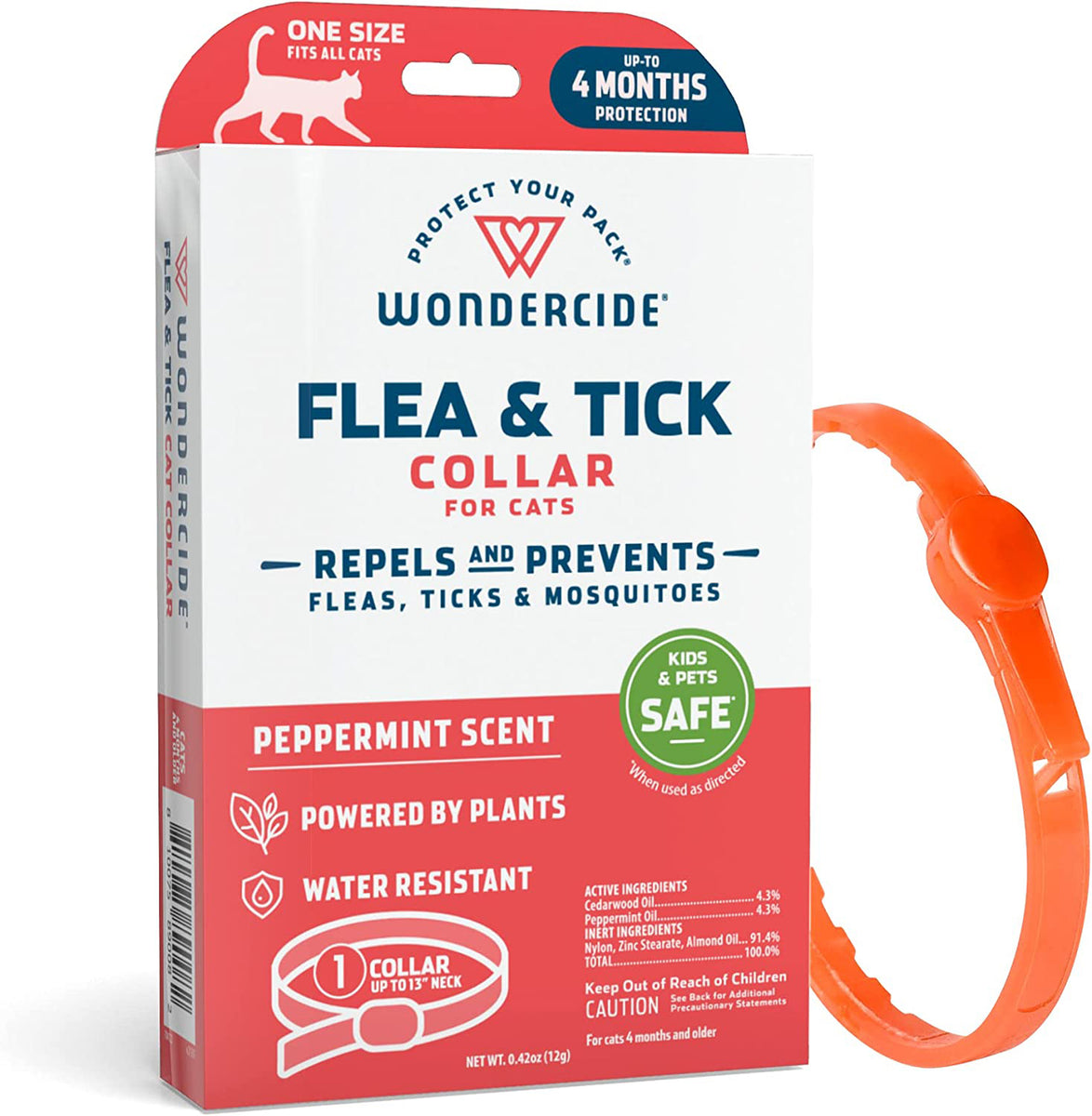 Wondercide Flea & Tick Cat Collar with Natural Essential Oils