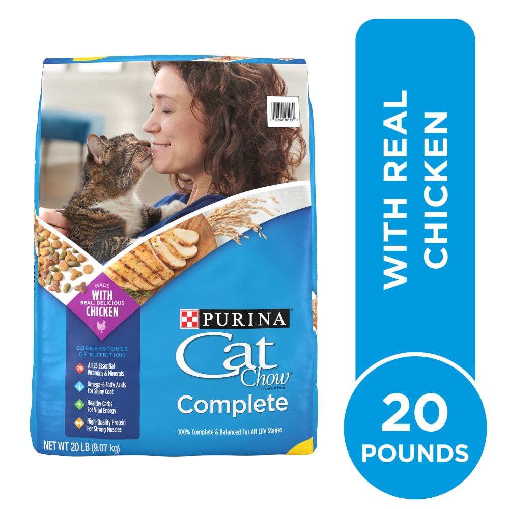 Purina Cat Chow Complete High Protein Chicken Dry Cat Food, 20 lbs.