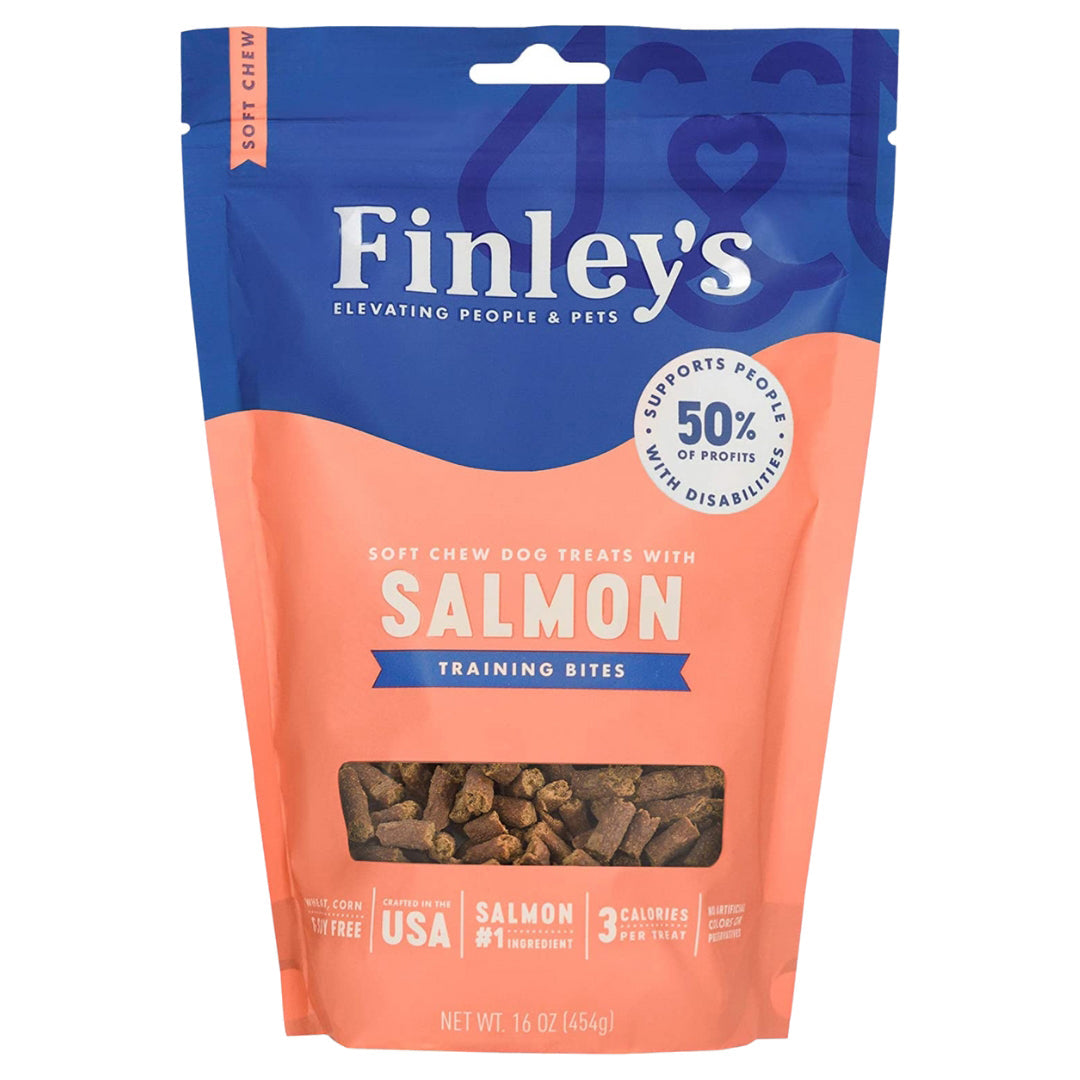 Finley'S All Natural Salmon Soft Training Bite Dog Treats - 16 oz
