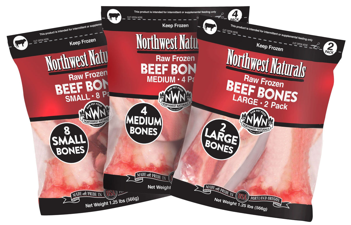 Northwest Naturals Frozen Raw Meaty Beef Bones for Dogs
