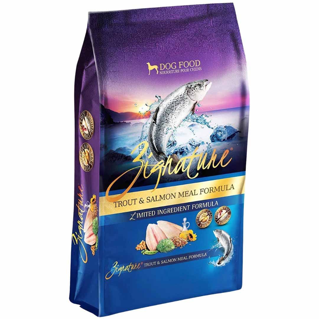 Zignature Trout & Salmon Formula Small Bites Grain-Free Dry Dog Food, 4 lbs.