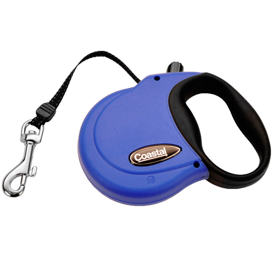 Coastal Power Walker Retractable Dog Leash Blue, XS