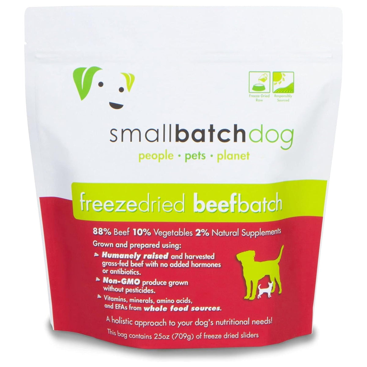 Smallbatch Beef Recipe Freeze-Dried Raw Dog Food, 25 oz.