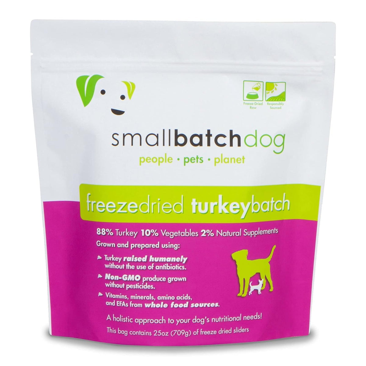 Smallbatch Turkey Sliders Freeze-Dried Dog Food, 25 oz.