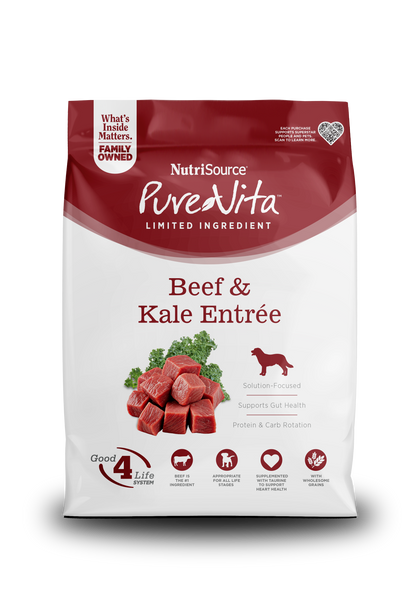 PureVita Beef & Kale Dry Dog Food
