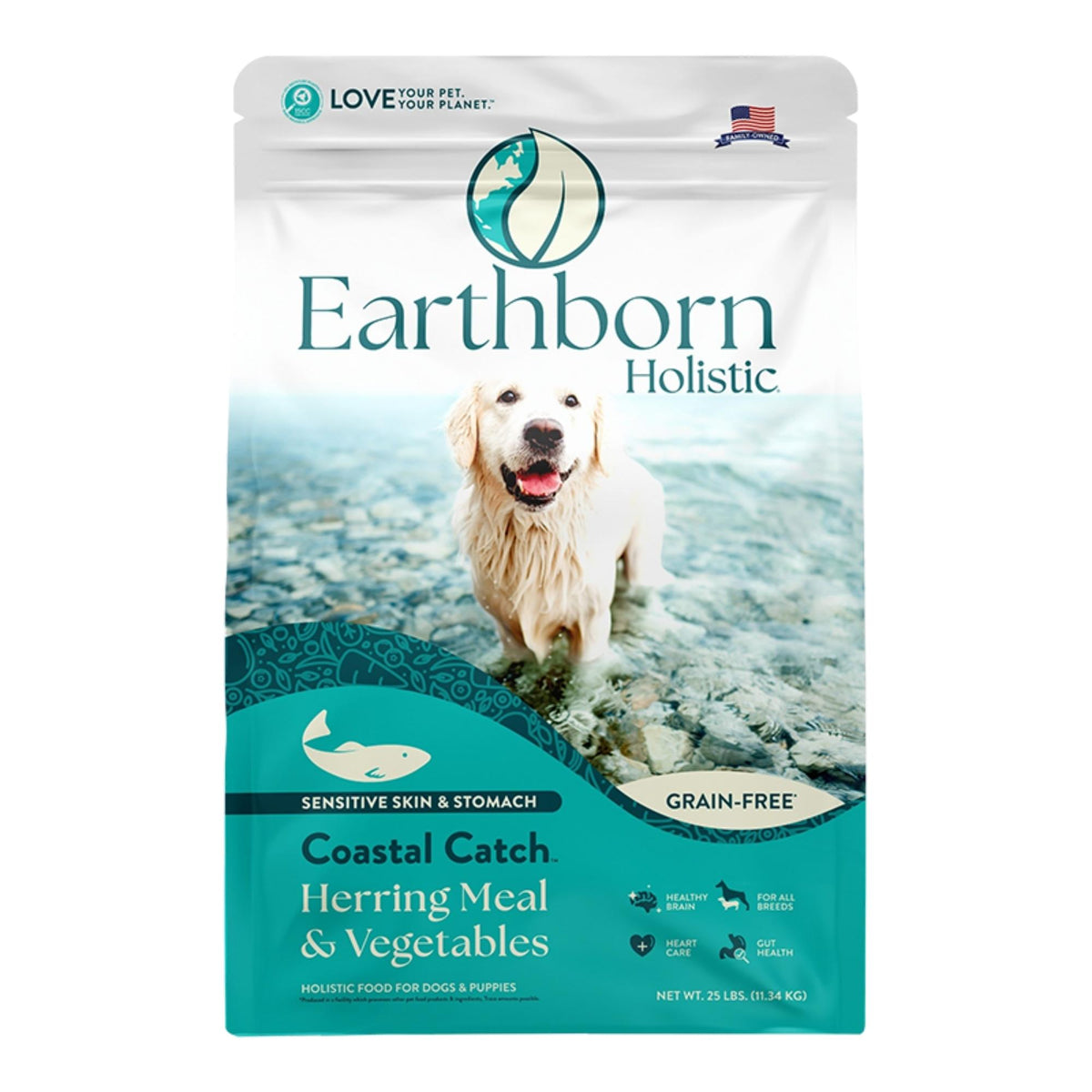 Earthborn Holistic Coastal Catch Herring Dry Dog Food, 25 lbs.