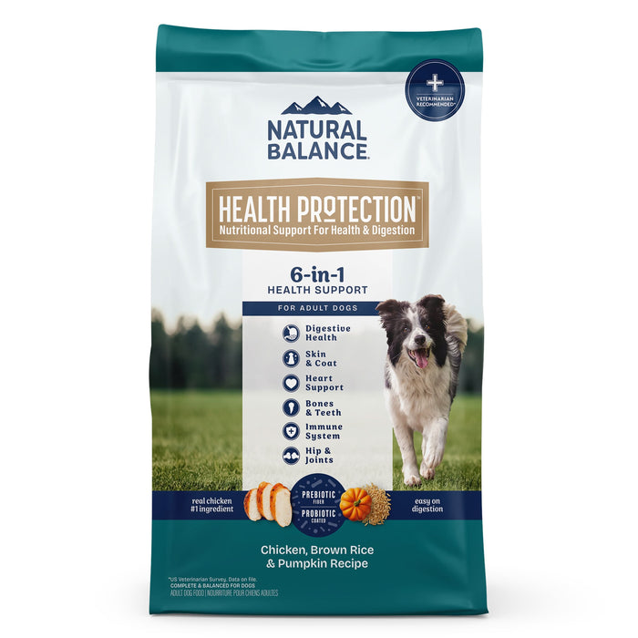 Natural Balance Whole Body Health Easy Digestion Chicken, Brown Rice & Pumpkin Dry Dog Food, 4 lbs.