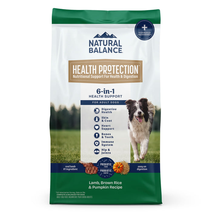 Natural Balance Whole Body Health Easy Digestion Lamb, Brown Rice & Pumpkin Dry Dog Food, 24 lbs.