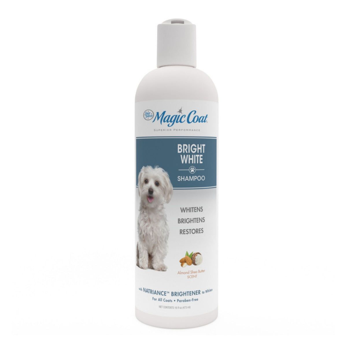 Four Paws Magic Coat Bright White Shampoo for Dogs, 16 oz.