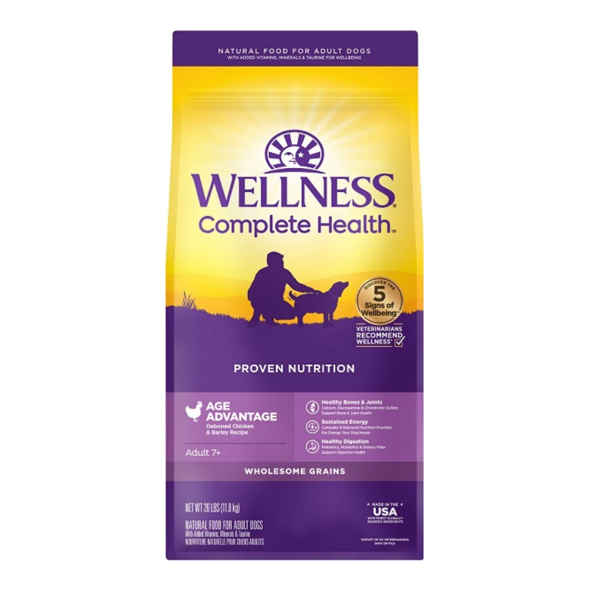 Wellness Age Advantage Senior Dry Dog Food 26lb