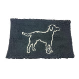 Spot Clean Paws Dog Mat Gray, Medium 31 X 20 in