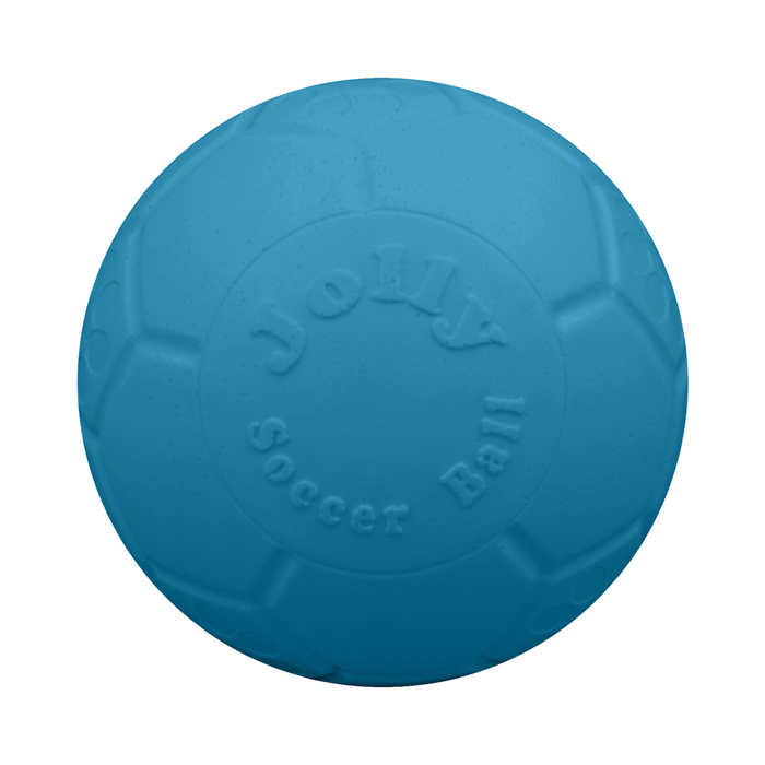 Jolly Pets Jolly Soccer Ball Ocean Blue Dog Toy, 4 in.