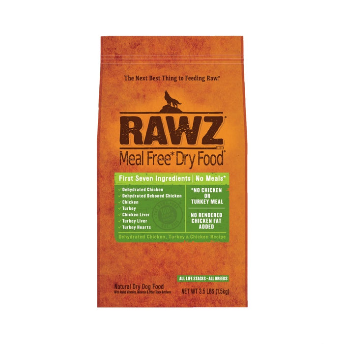 Rawz Natural Chicken & Turkey Grain-Free Dry Dog Food, 3.5 lbs.