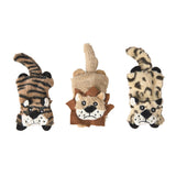 SPOT Lil' S Flat Cats Dog Toy, 5 in. (3 Pack)