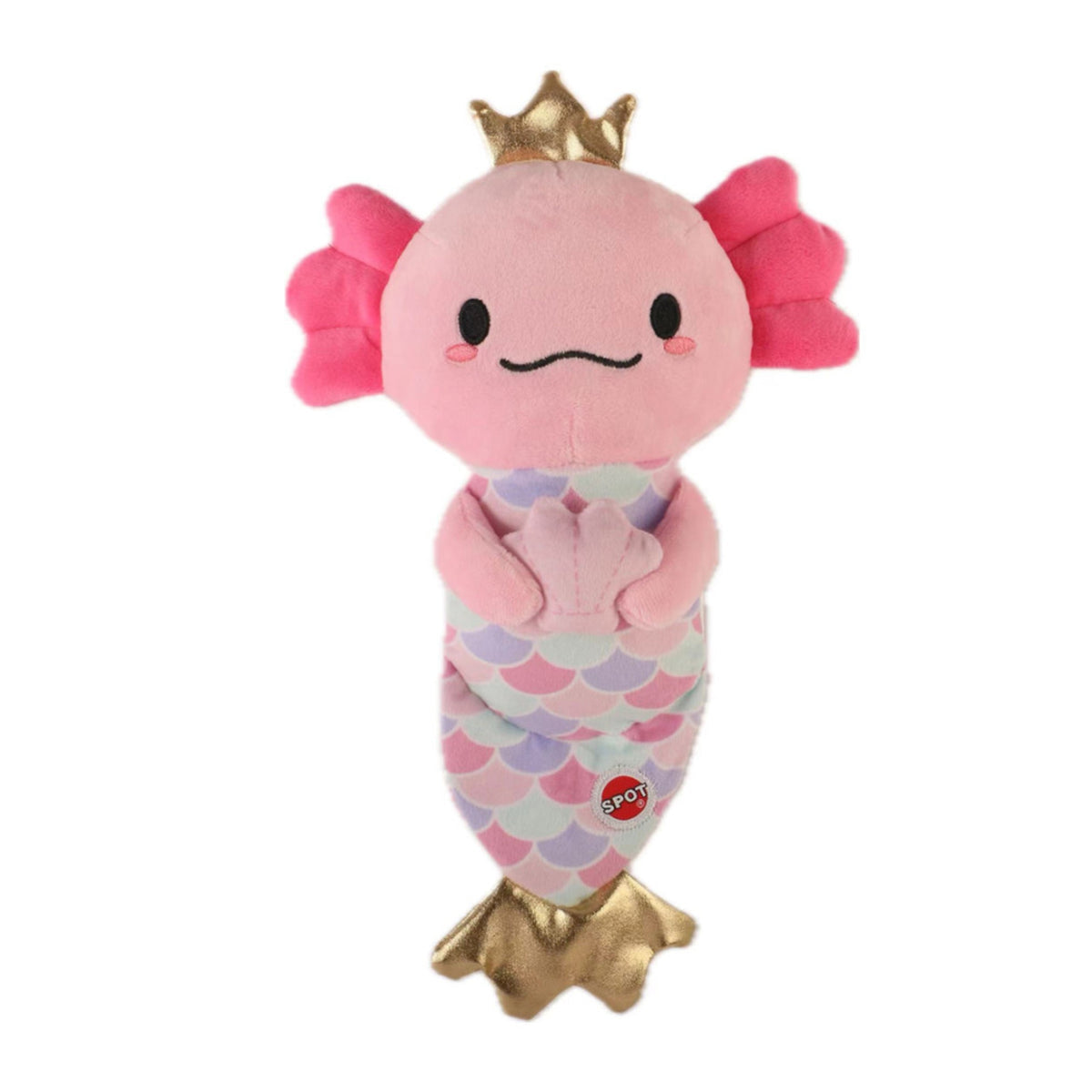 Spot 54965 Axolotl Plush Mermaid Dog Toy - 10 in