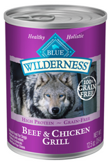Blue Buffalo Wilderness Beef & Chicken Grill Wet Dog Food, 12.5 oz.