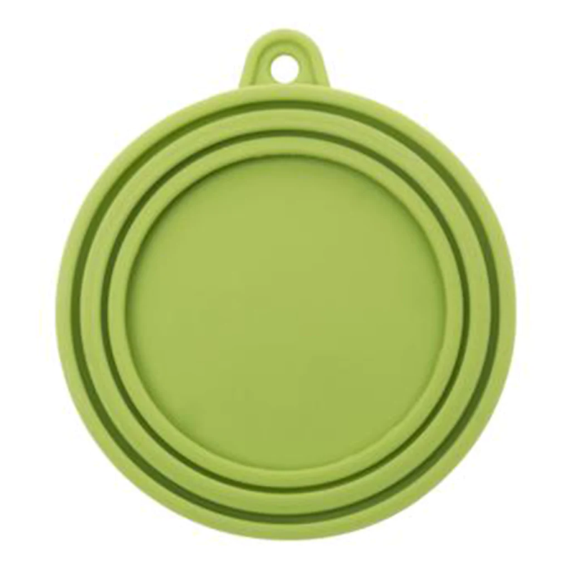 Messy Mutts Silicone Can Cover Green Cat