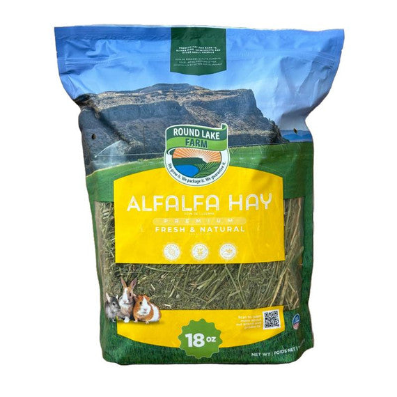 Round Lake Farm Alfalfa Hay Small Animal Food - Cat 18 oz
