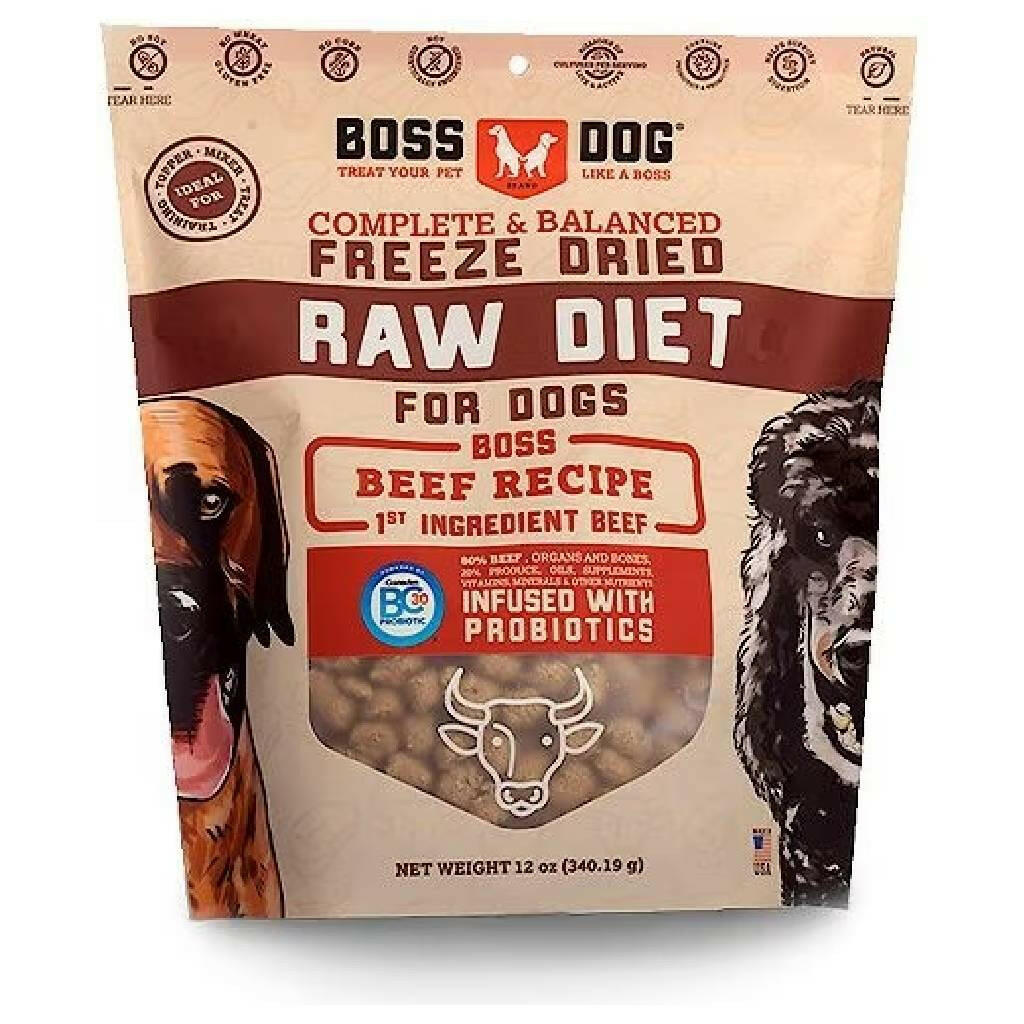 Boss Dog Beef Recipe Freeze Dried Raw Diet, 12 oz
