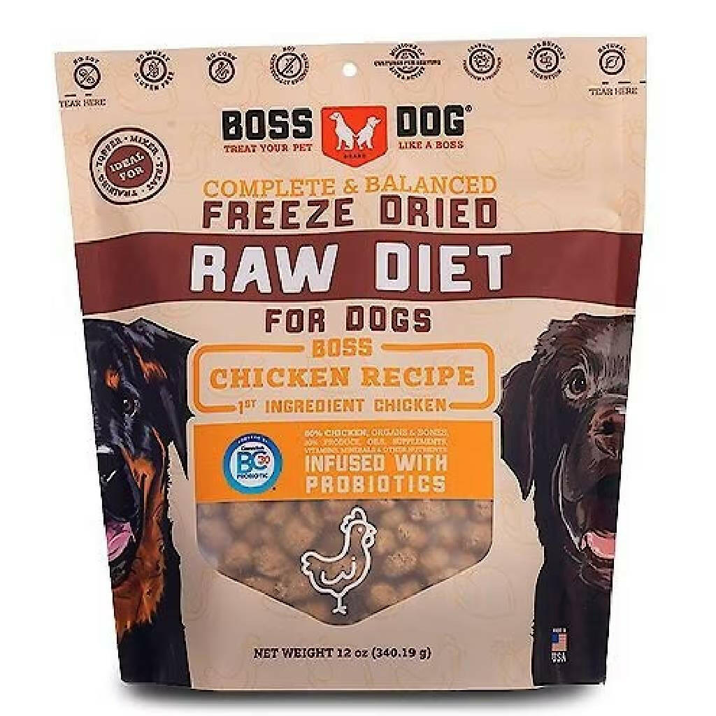 Boss Dog Freeze-Dried Raw Chicken Dog Food, 12 oz
