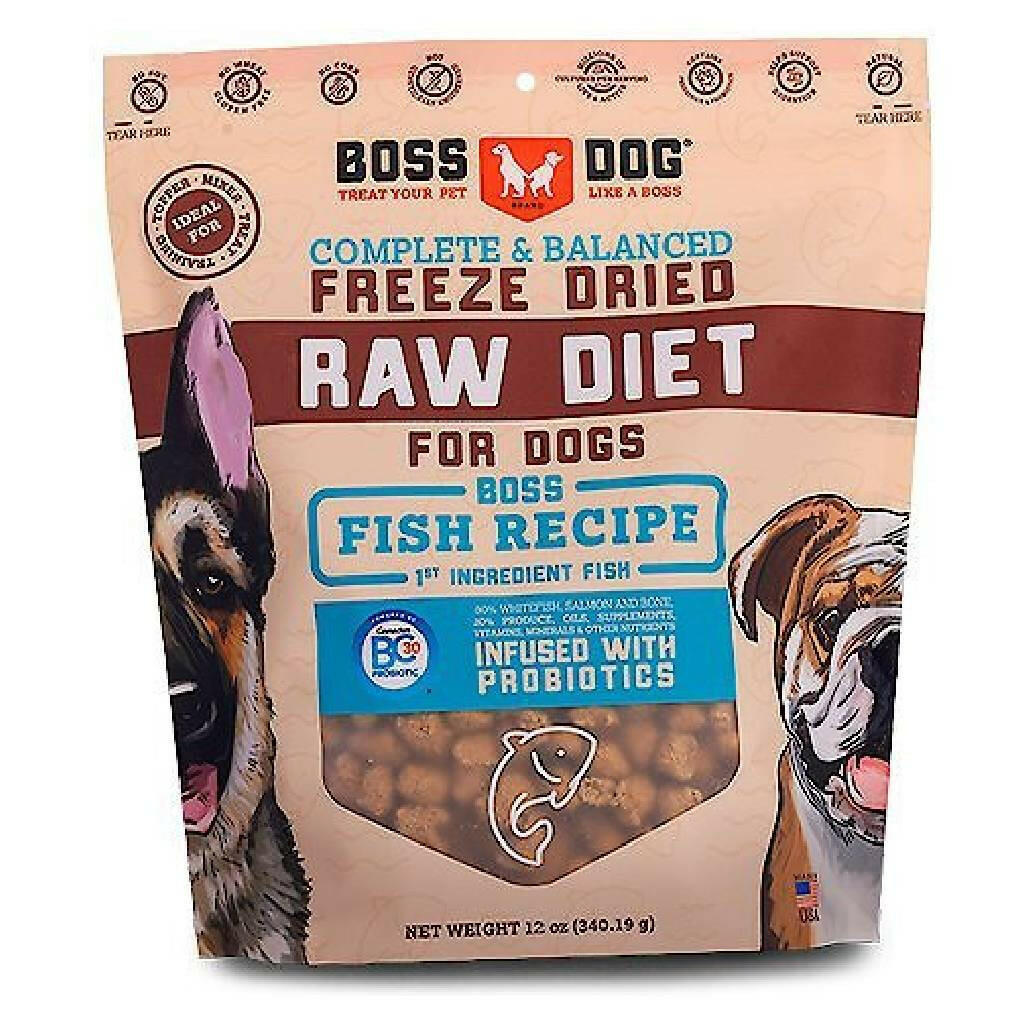 Boss Dog Freeze Dried Fish Diet For Dogs, 12 oz