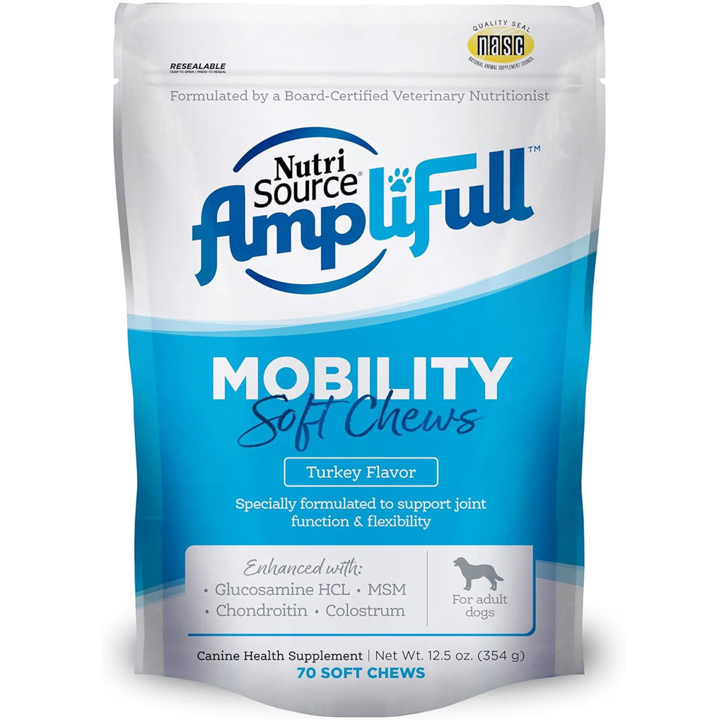 Nutri Source Amplifull Mobility Dog Soft Chew, 12.5 oz, Pack Of 1