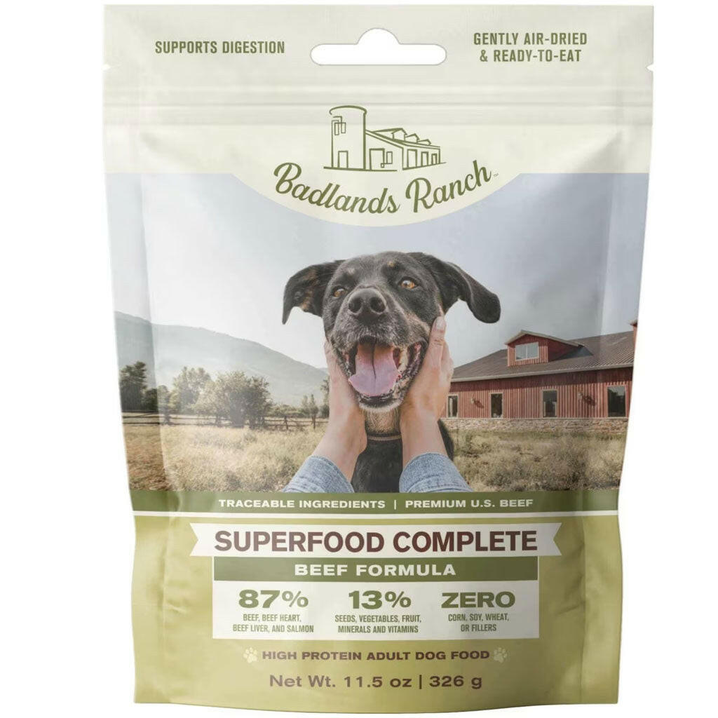 Badlands Ranch Superfood Complete Beef Dog Food, 11.5 oz