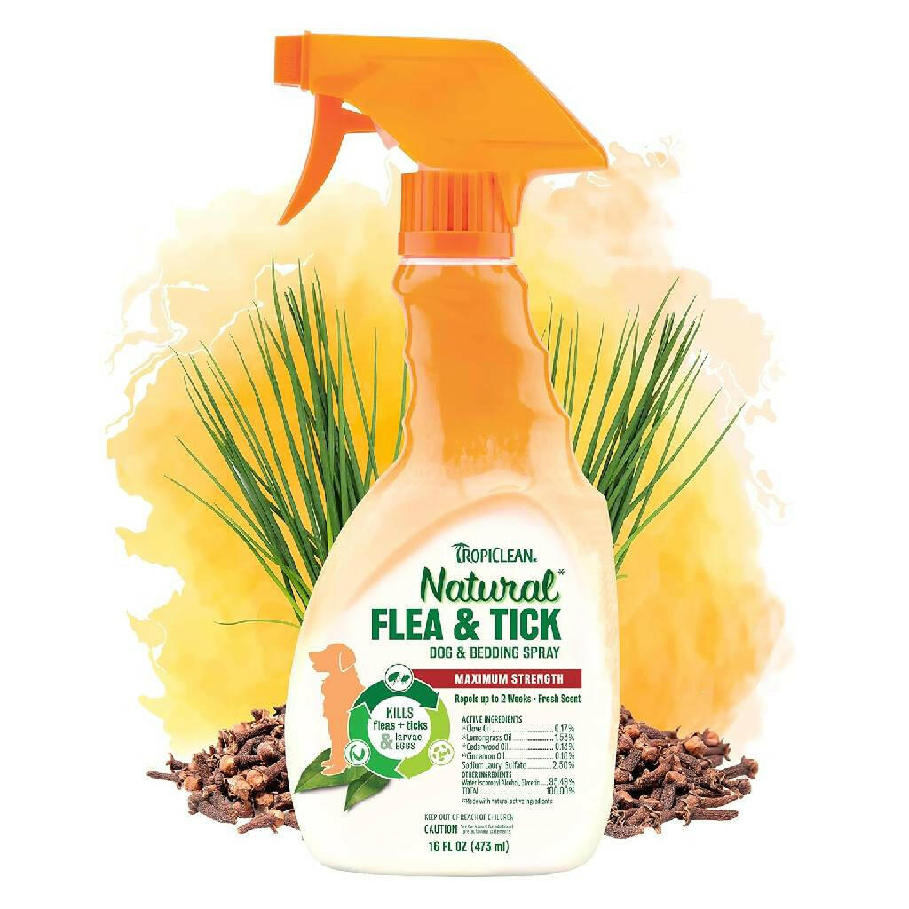 TropiClean Flea & Tick Spray for Pets, 16 oz.