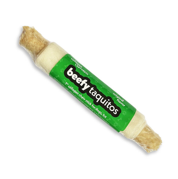 Frankly Original Beef Taquito Dog Chew, 7 in.