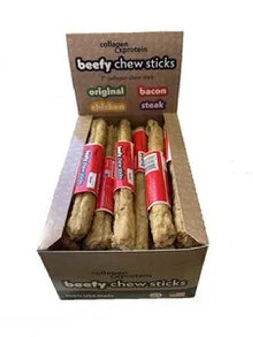 Frankly Bacon Beefy Stick Dog Chew, 7 in.