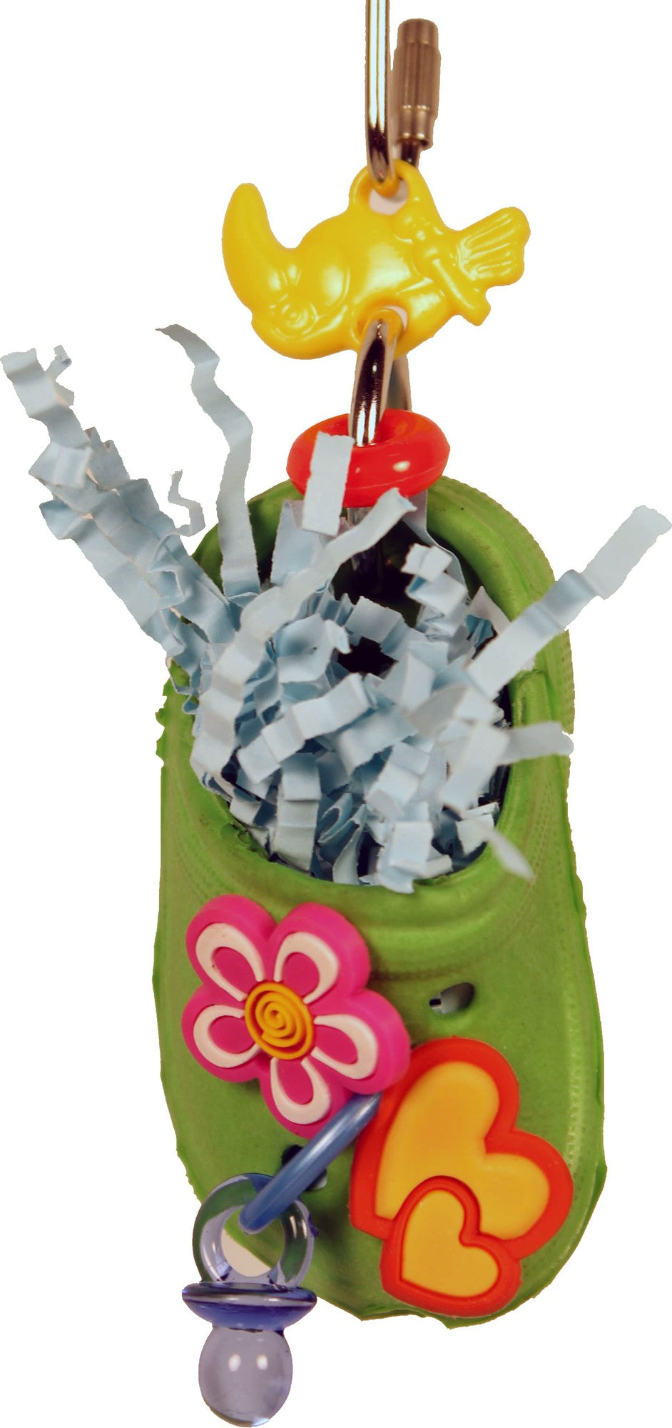 A&E Cage Happy Beaks Croc-Fetti Bird Toy