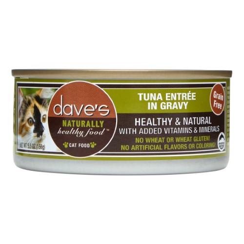 Dave's Pet Food Grain-Free Tuna Canned Cat Food, 5.5 oz.