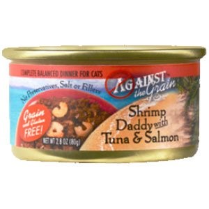 Against The Grain Shrimp Daddy With Tuna And Salmon Canned Cat Food 2.8-oz