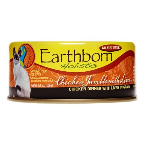 Earthborn Holistic Chicken & Liver Grain-Free Wet Cat Food, 5.5 oz.