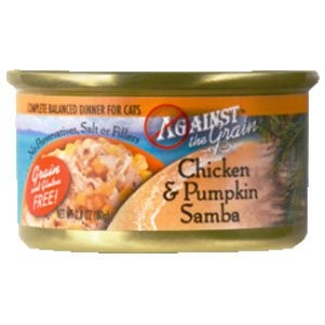 Against The Grain Chicken And Pumpkin Samba Canned Cat Food 2.8-oz