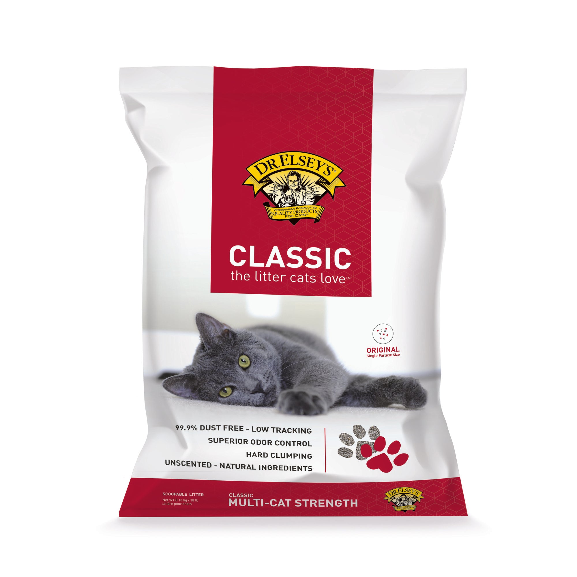 Dr. Elsey's Classic Clumping Clay Cat Litter, 18 lbs.